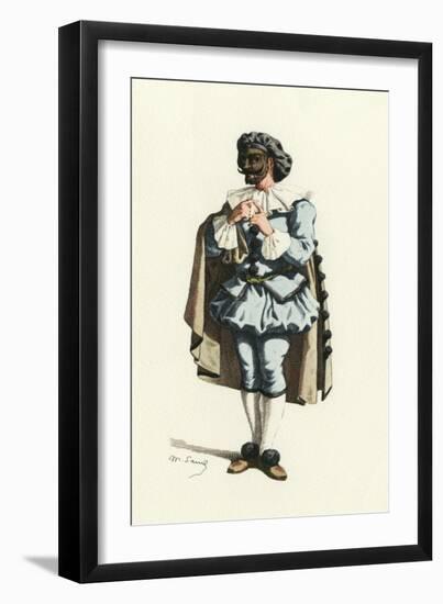 Fren. Theatre, Marc-Aurel-Maurice Sand-Framed Art Print