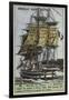 French 92 Gun Warship Napoleon, 1850-null-Framed Giclee Print