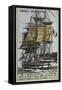 French 92 Gun Warship Napoleon, 1850-null-Framed Stretched Canvas