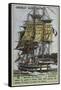 French 92 Gun Warship Napoleon, 1850-null-Framed Stretched Canvas