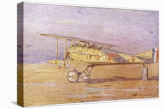 French Ace Georges-Marie Guynemer's Spad-VII Fighter in Which He Has Shot Down Many Enemy Aircraft-Henri Farre-Stretched Canvas