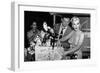 French Actor Yves Montand, American Actress Marilyn Monroe and a Birthday Cake-null-Framed Photo