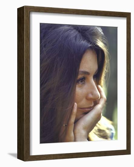 French Actress Anouk Aimee-Bill Eppridge-Framed Premium Photographic Print