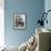 French Actress Barbara Laage, Alone in Her Apartment Reading-Nina Leen-Framed Photographic Print displayed on a wall