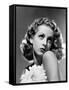 French actress Danielle Darrieux, 1938 (b/w photo)-null-Framed Stretched Canvas