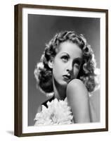 French actress Danielle Darrieux, 1938 (b/w photo)-null-Framed Photo