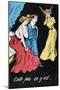 French Adultery Caricature Postcard, C1900-null-Mounted Giclee Print