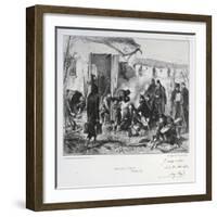 French Advanced Guard Post at Creteil, Siege of Paris, Franco-Prussian War, December 1870-Auguste Bry-Framed Giclee Print