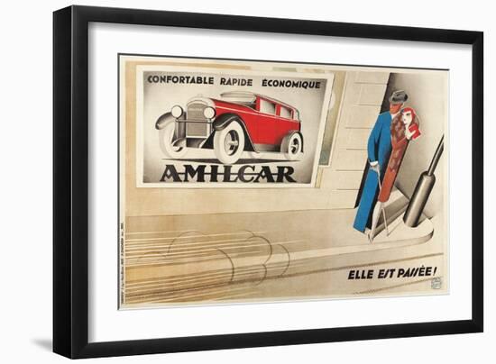 French Advertisement for Amilcar-null-Framed Giclee Print