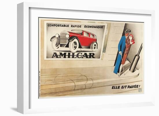 French Advertisement for Amilcar-null-Framed Giclee Print