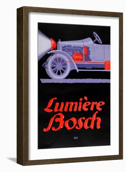 French Advertisement for Bosch Car Headlamps, 1913-Bern Hard-Framed Giclee Print