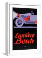 French Advertisement for Bosch Car Headlamps, 1913-Bern Hard-Framed Giclee Print