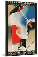 French Advertisement for Crossing the English Channel-null-Mounted Giclee Print