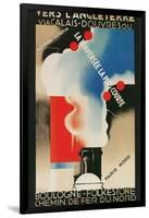 French Advertisement for Crossing the English Channel-null-Framed Giclee Print