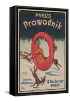 French Advertisement for Prowodnik Tires-null-Framed Stretched Canvas