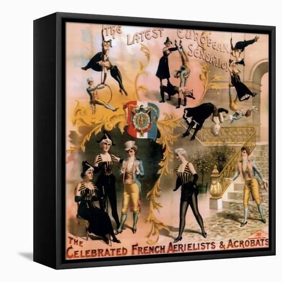 French Aerialist Archival-null-Framed Stretched Canvas