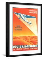 French African Airlines Poster-null-Framed Art Print