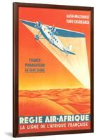 French African Airlines Poster-null-Framed Art Print