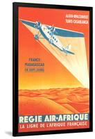 French African Airlines Poster-null-Framed Art Print