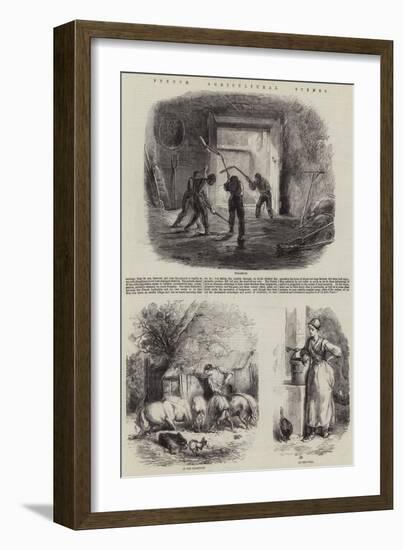 French Agricultural Scenes-Charles Emile Jacque-Framed Giclee Print