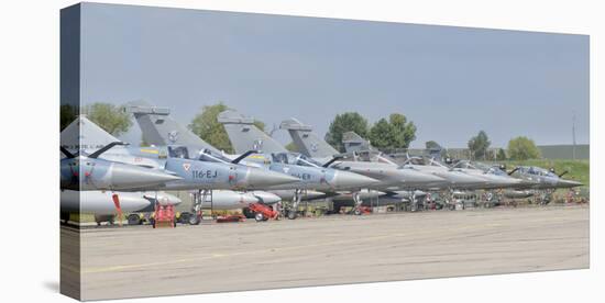 French Air Force and Royal Saudi Air Force Planes on the Flight Line-Stocktrek Images-Stretched Canvas
