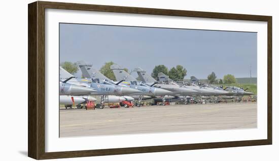 French Air Force and Royal Saudi Air Force Planes on the Flight Line-Stocktrek Images-Framed Photographic Print