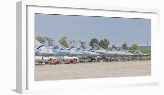 French Air Force and Royal Saudi Air Force Planes on the Flight Line-Stocktrek Images-Framed Photographic Print