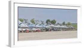 French Air Force and Royal Saudi Air Force Planes on the Flight Line-Stocktrek Images-Framed Photographic Print