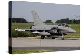 French Air Force Rafale Aircraft with a Full Load of Mica Missiles-null-Stretched Canvas