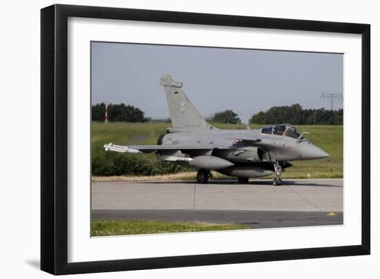 French Air Force Rafale Aircraft with a Full Load of Mica Missiles-null-Framed Photographic Print