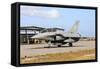 French Air Force Rafale B Taxiing at Natal Air Force Base, Brazil-Stocktrek Images-Framed Stretched Canvas