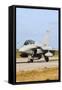 French Air Force Rafale B Taxiing at Natal Air Force Base, Brazil-Stocktrek Images-Framed Stretched Canvas