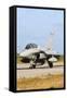 French Air Force Rafale B Taxiing at Natal Air Force Base, Brazil-Stocktrek Images-Framed Stretched Canvas