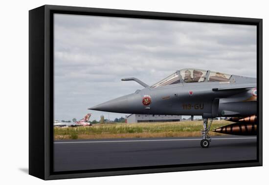 French Air Force Rafale Jet During the Nato Tiger Meet 2014-null-Framed Stretched Canvas