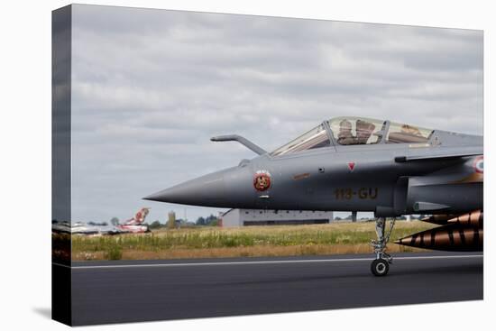 French Air Force Rafale Jet During the Nato Tiger Meet 2014-null-Stretched Canvas