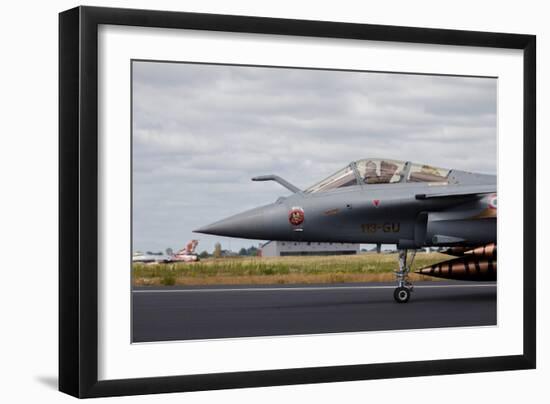 French Air Force Rafale Jet During the Nato Tiger Meet 2014-null-Framed Photographic Print