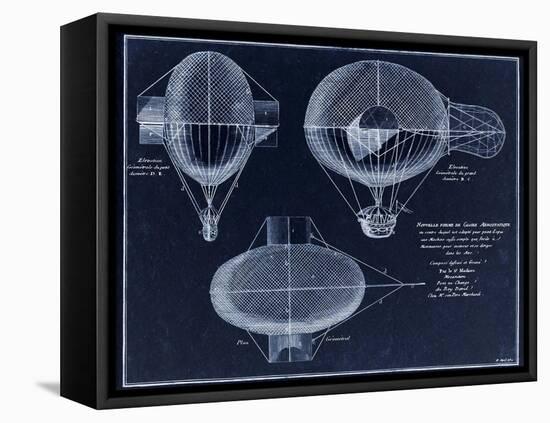 French Airship Balloon 1784-Tina Lavoie-Framed Stretched Canvas