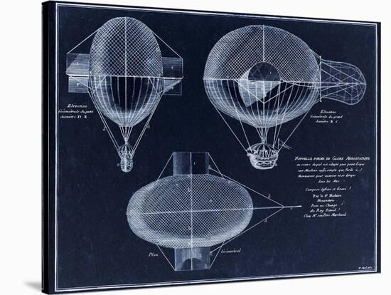 French Airship Balloon 1784-Tina Lavoie-Stretched Canvas