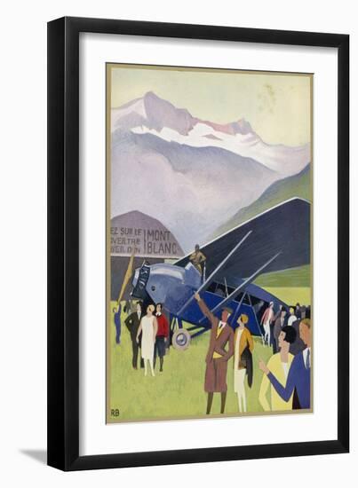 French Alps: Sight-Seeing Flights over Mont Blanc, from Passy Airfield-null-Framed Art Print