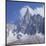 French Alps: the Dru Mountain (3750 Metres High) Viewed from Chamonix-null-Mounted Photographic Print