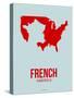 French America Poster 1-NaxArt-Stretched Canvas