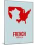 French America Poster 1-NaxArt-Mounted Art Print