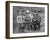 French and English Officers at Mount Kemmel Near Ypres, Belgium, April 1918-null-Framed Giclee Print