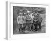 French and English Officers at Mount Kemmel Near Ypres, Belgium, April 1918-null-Framed Giclee Print
