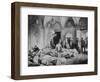 French and German Wounded in a Chateau in France, World War I, 1915-null-Framed Giclee Print