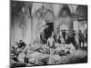 French and German Wounded in a Chateau in France, World War I, 1915-null-Mounted Giclee Print