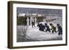 French and Indian Attack on Schenectady, New York during the Winter of 1689-1690-null-Framed Giclee Print
