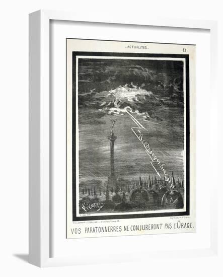 French Anti-Prussian Cartoon, 1871-null-Framed Giclee Print