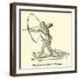 French Archer of the Middle Ages-null-Framed Premium Giclee Print