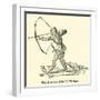 French Archer of the Middle Ages-null-Framed Premium Giclee Print